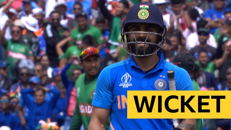 'India fans can't believe it!' - Kohli caught on boundary