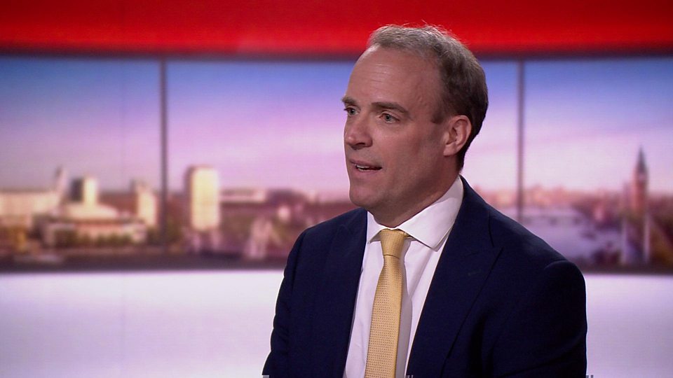 Dominic Raab: "We're doing everything we can amid an international supply shortage"