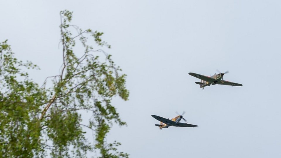 An RAF flypast marked Captain Tom Moore's 100th birthday; Squadron Leader Mark Sugden described what it was like to fly them