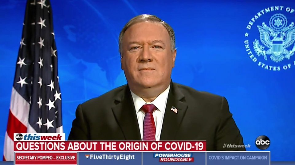 "The Chinese Communist Party has refused to co-operate with world health experts" - Mike Pompeo