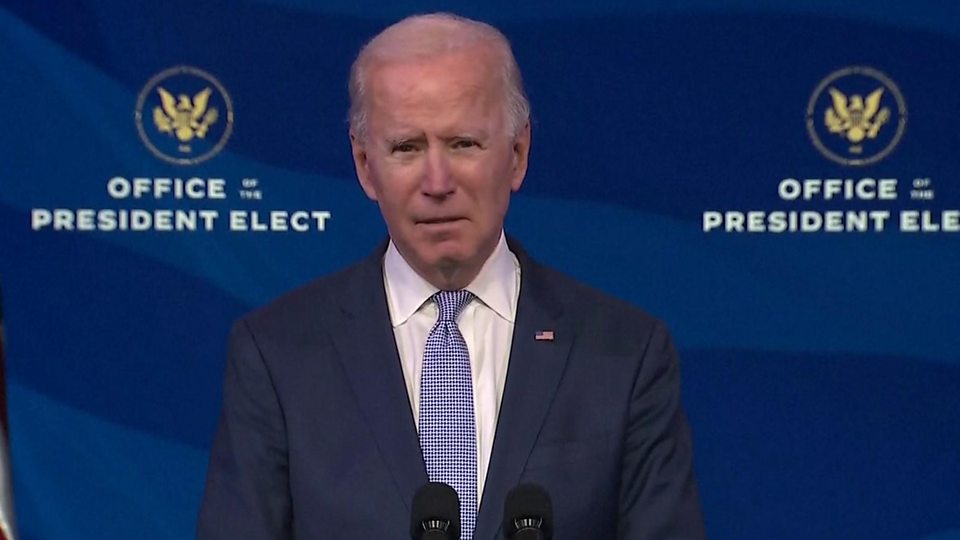 Joe Biden: de scènes van chaos in het Capitool weerspiegelen geen waar Amerika, vertegenwoordigen niet wie we zijn 