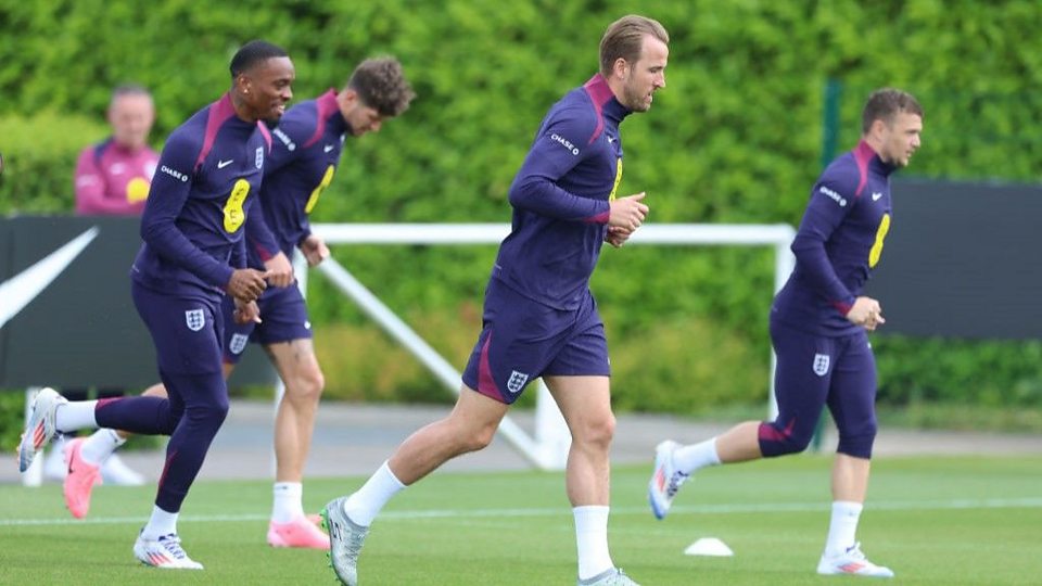 England training session ahead of Switzerland quarter-final