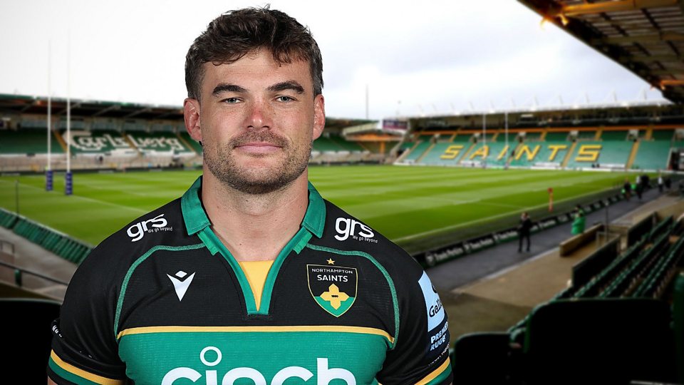 Northampton Saints' captain George Furbank in the hot seat