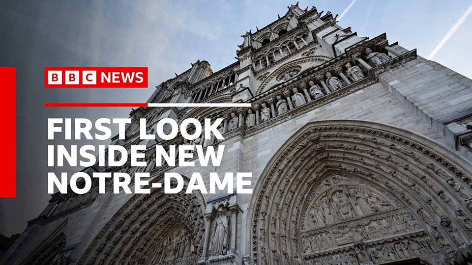 Macron Visits Notre-Dame