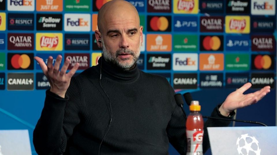 Manchester City Champions League news conference