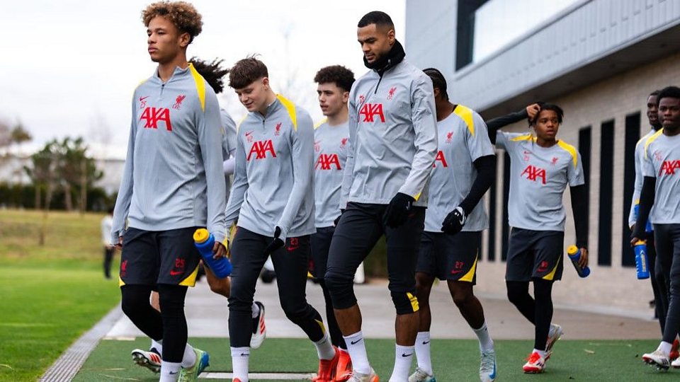 Liverpool's Champions League training before PSG