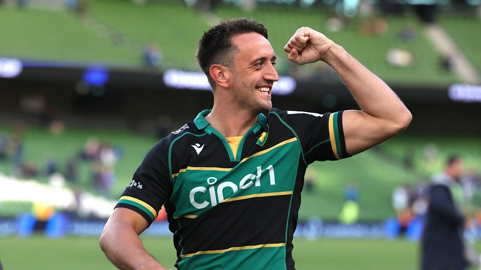 Northampton Saints, England and British Lions' Alex Mitchell