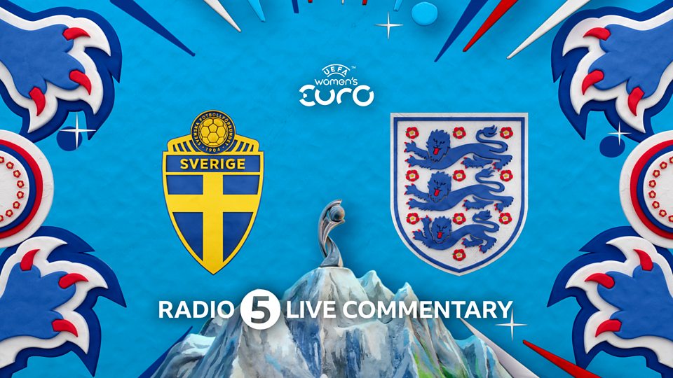 Sweden v England - Watch with 5 Live