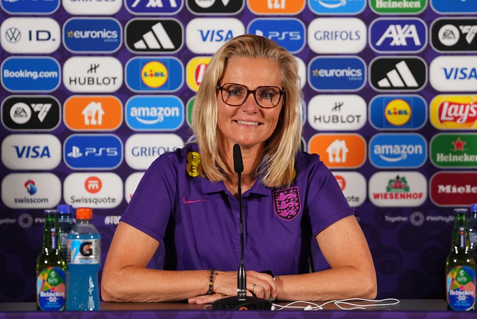 Sarina Wiegman and Georgia Stanway news conference
