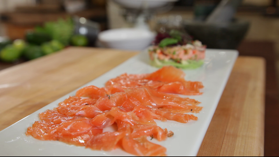 BBC Two Hairy Bikers Everyday Gourmets, Luxury Lunches, Salmon