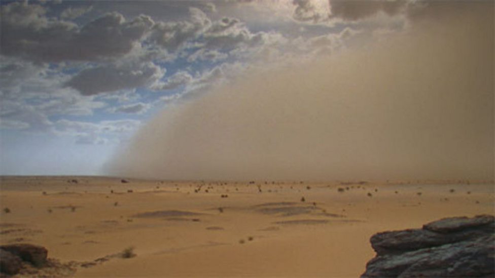 BBC One Earth, Deserts Short Version, Sahara sand storm