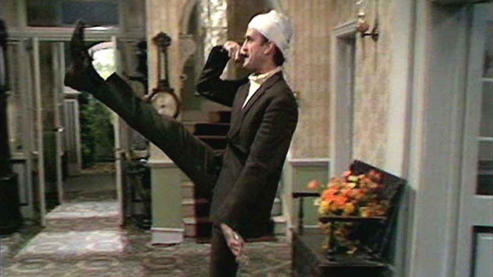 BBC Two Fawlty Towers, Series 1, The Germans, The Fawlty GooseStep