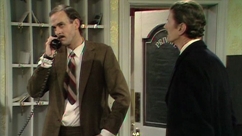 BBC Two Fawlty Towers, Series 1, A Touch of Class, Basil and Lord Melbury