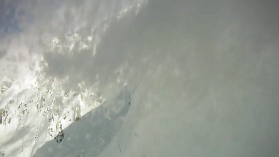 BBC Four Dangerous Earth, Avalanche, Inside an Avalanche