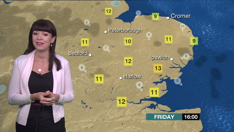 BBC One Look East, Friday 28 April's Weather