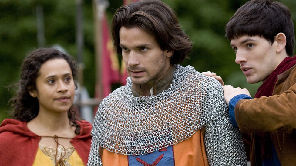 Bbc One Merlin Series Lancelot Series Lancelot Gwen Lancelot And Merlin