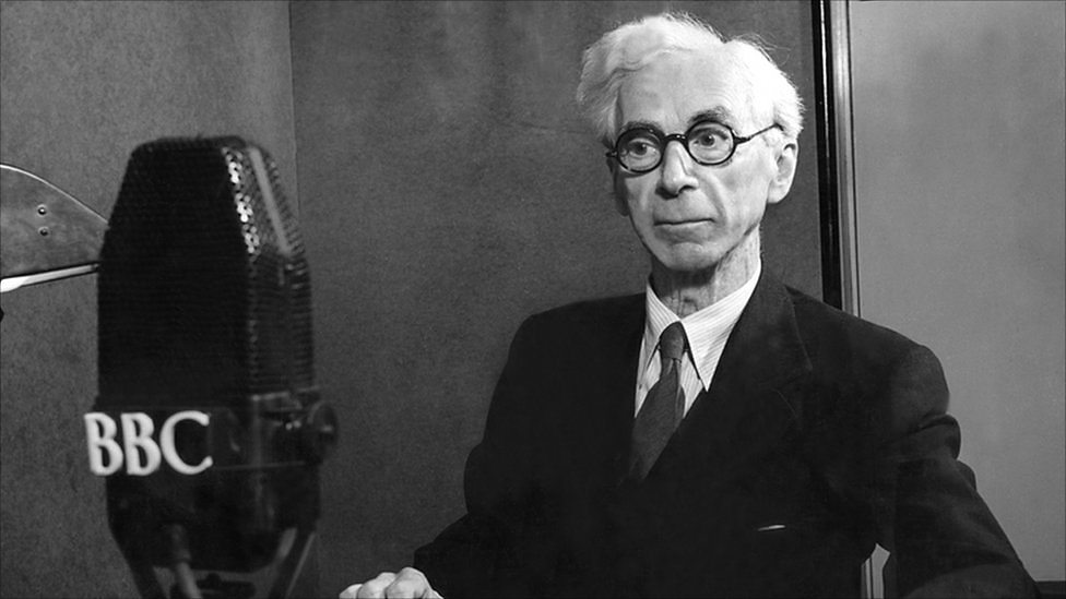 Russell bei den Reith-Lectures (Bild auf BBC)