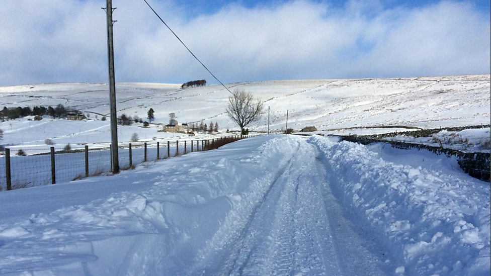 BBC North Yorkshire weather picture gallery Snow at Carrshield Hexham