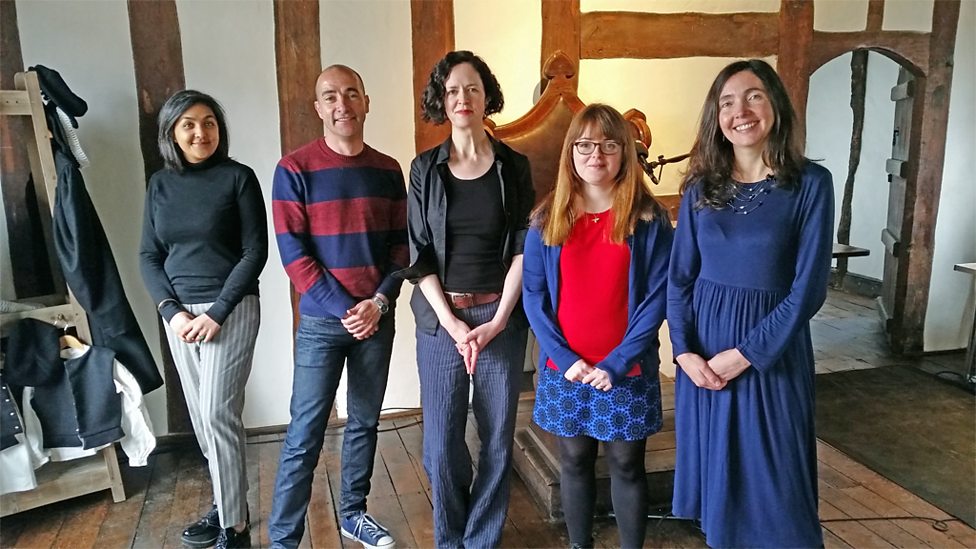 Essay Thesis Example Shakespeare The Essayists Left To Right Preti Taneja James Loxley Joan English Language Essays also My First Day Of High School Essay Bbc Radio Shakespeare The Essayists Left To Right Preti Classification Essay Thesis