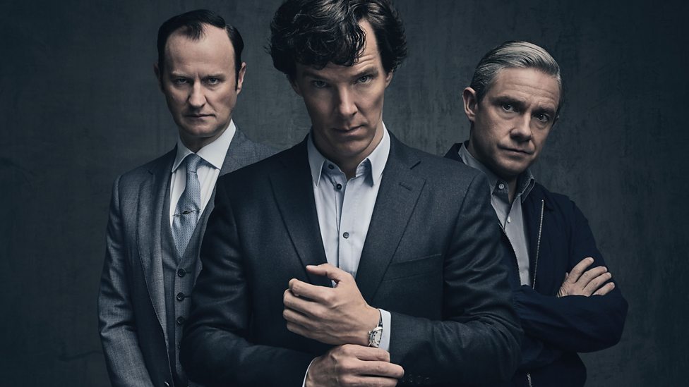 Bbc One Sherlock Series 4 Series 4 Portrait Shots Mycroft Holmes Sherlock Holmes And John