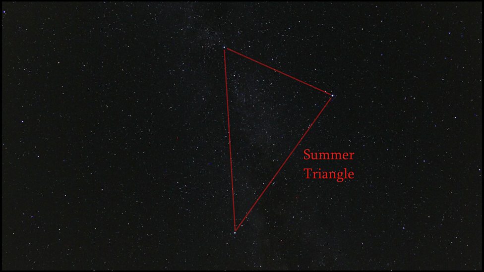The summer triangle is now visible in the sky – here's how to spot it