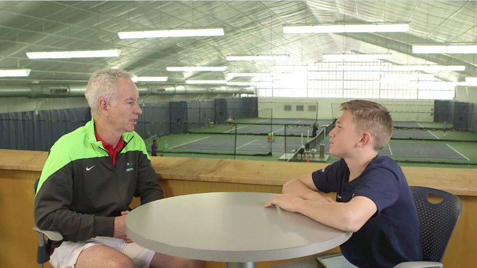 John McEnroe shares tips on becoming a tennis pro with 14 ...