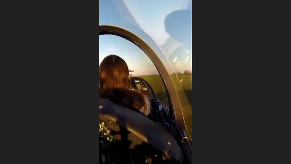 Britain's youngest solo glider pilot