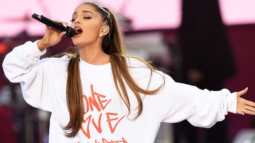 One Love Manchester: Ariana Grande returns for benefit concert - CBBC ...