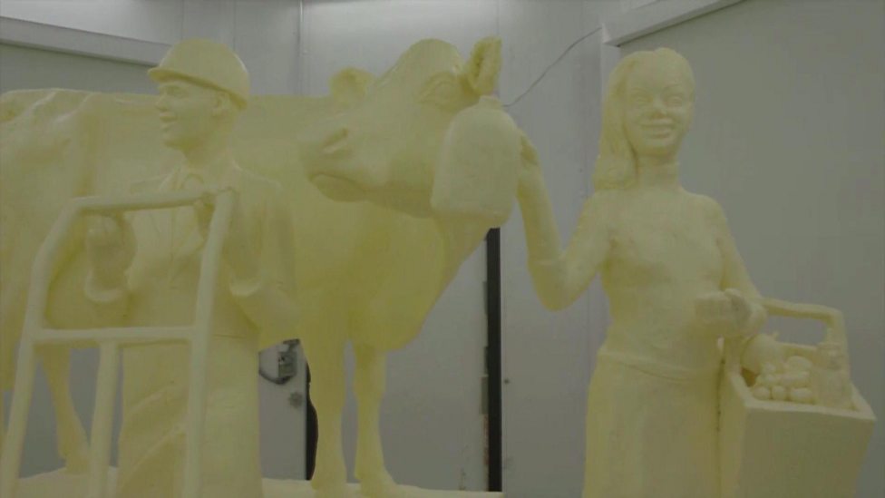 I can't believe these statues are butter!