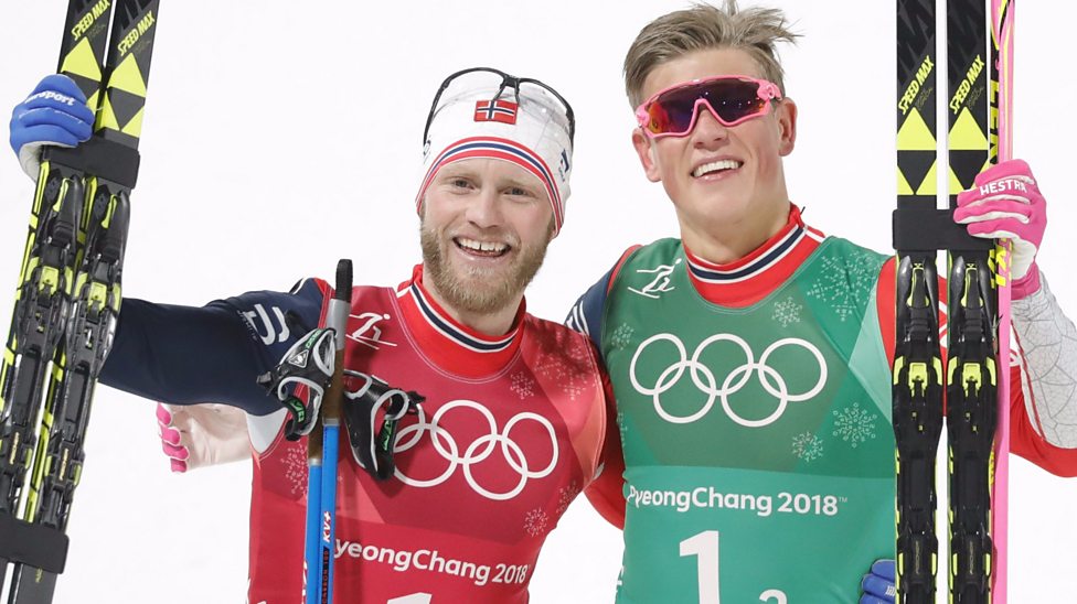 Image result for Norway's Johannes Hosflot Klabo wins third gold of Games in team sprint