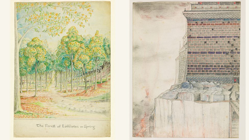 New exhibition of JRR Tolkien's art in Oxford P068q2rz