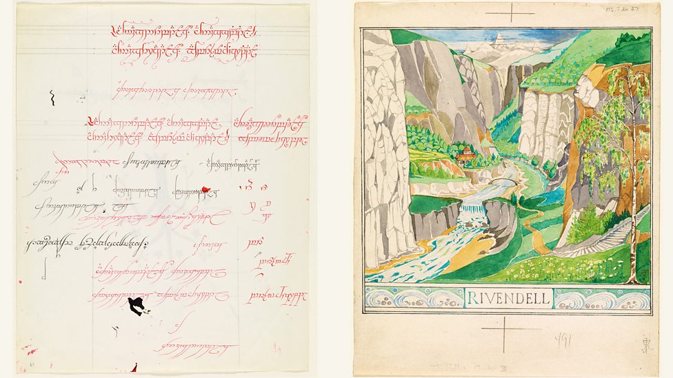 New exhibition of JRR Tolkien's art in Oxford P068q6lb