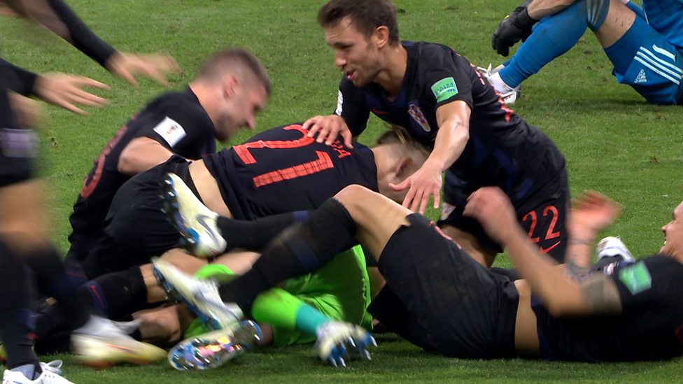 Image result for World Cup 2018: Croatia beat Russia on penalties to set up semi-final against England