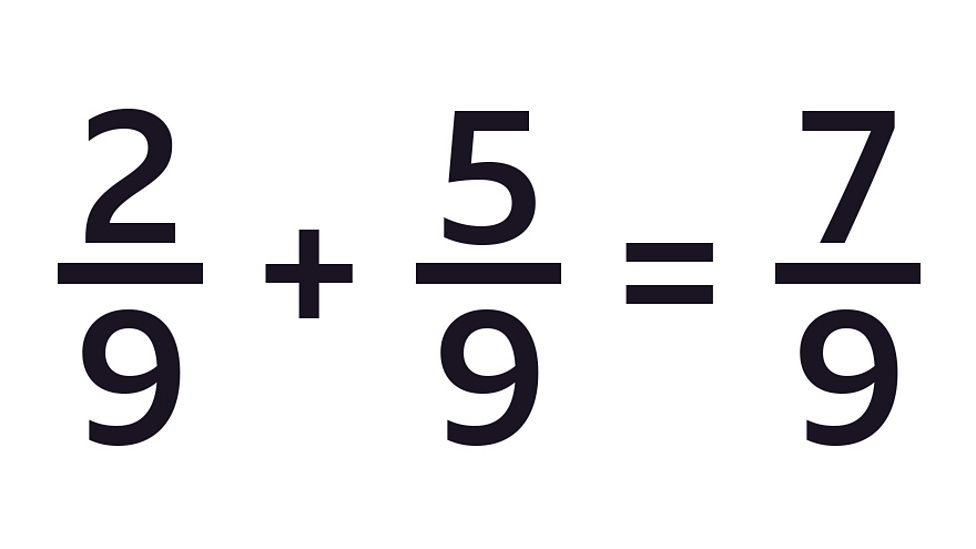 KS2 Maths - How to add and subtract fractions - BBC Bitesize