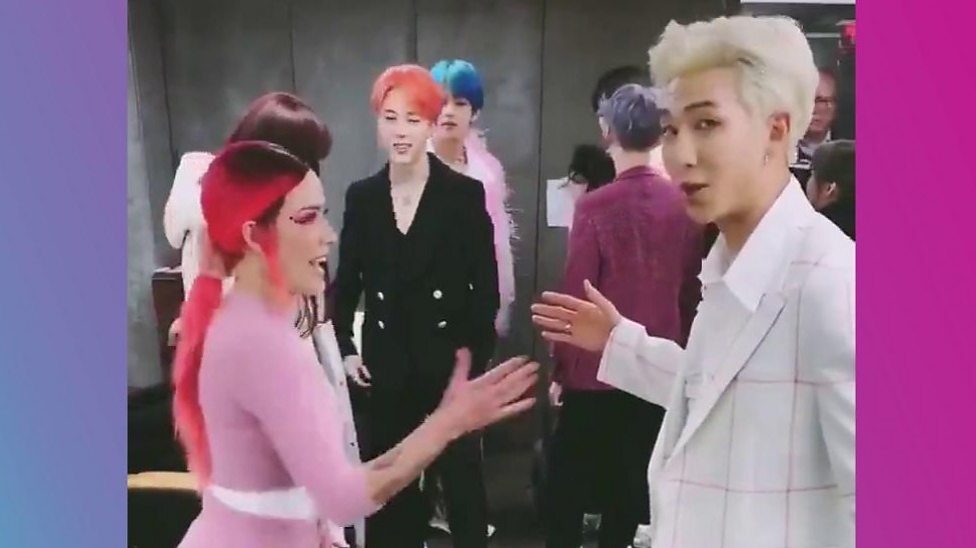 Bts Halsey Have A Secret Handshake Cbbc Newsround