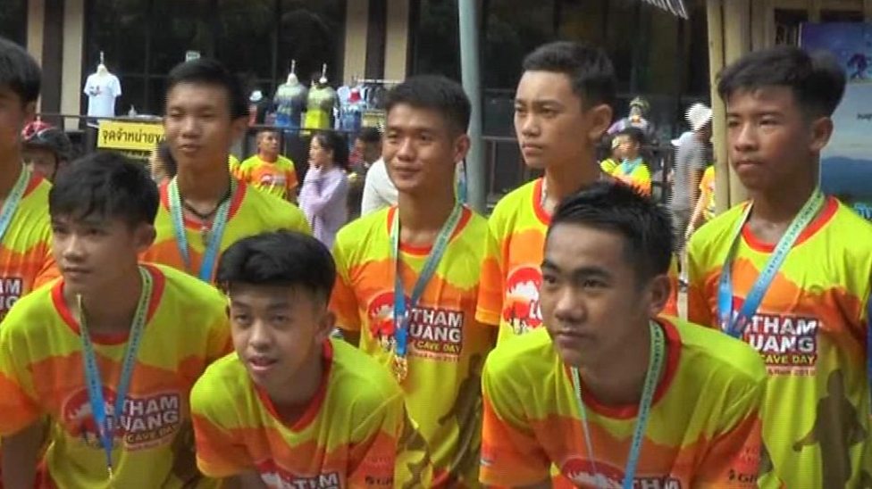 Thai cave boys run in marathon to mark one year since rescue