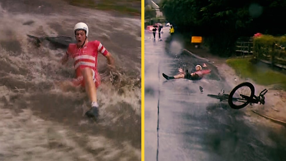 Resultado De Imagen De Wet Road Cycling Fall&Quot;