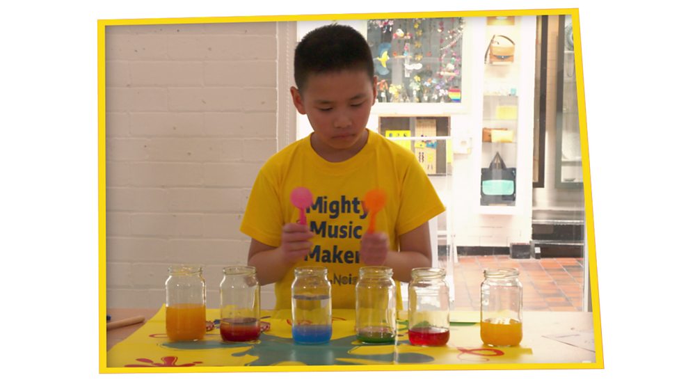 How to make a jar xylophone instrument from galls bottles or jars BBC