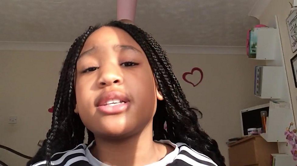 The nine-year-old girl rapping about coronavirus - CBBC Newsround