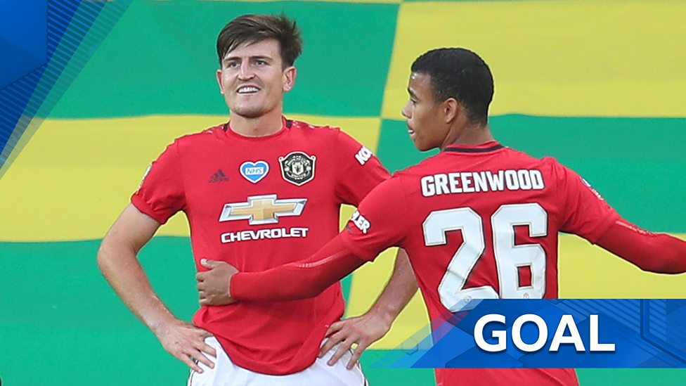 Fa Cup Man Utd S Harry Maguire Scores Extra Time Winner As Man Utd Beat Norwich City Bbc Sport