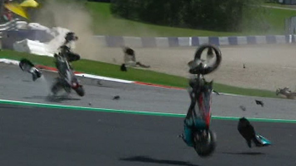 Austrian Motogp Franco Morbidelli And Johann Zarco In Terrifying Motogp Crash c Sport
