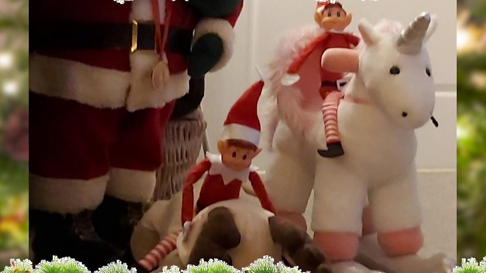 Potty legged frosty melting Christmas: Your elf photos! - CBBC Newsround