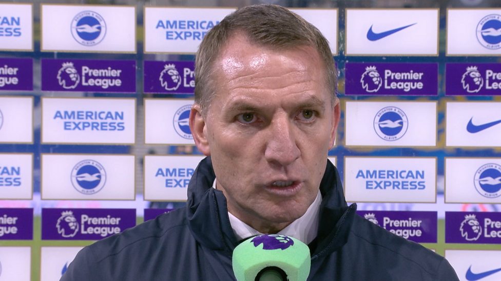 Leicester 'outstanding' in second half - Rodgers