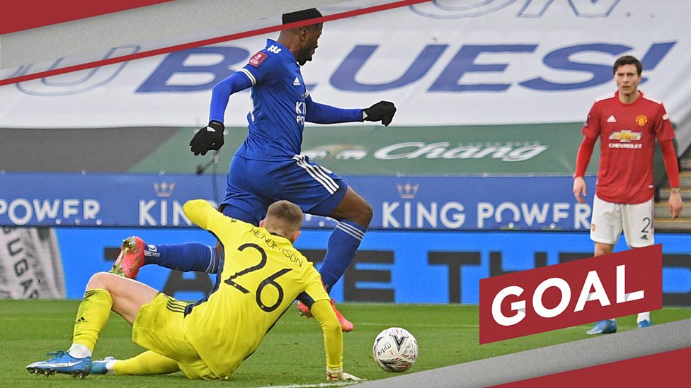 FA Cup: Kelechi Iheanacho pounces on Fred's calamitous backpass to put Foxes in front - BBC Sport