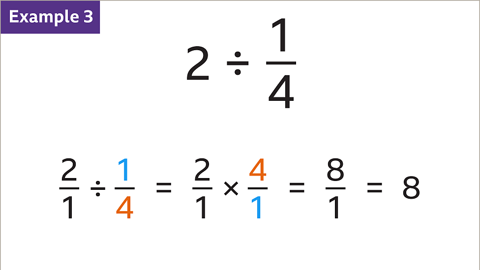 How to divide fractions - KS3 Maths - BBC Bitesize