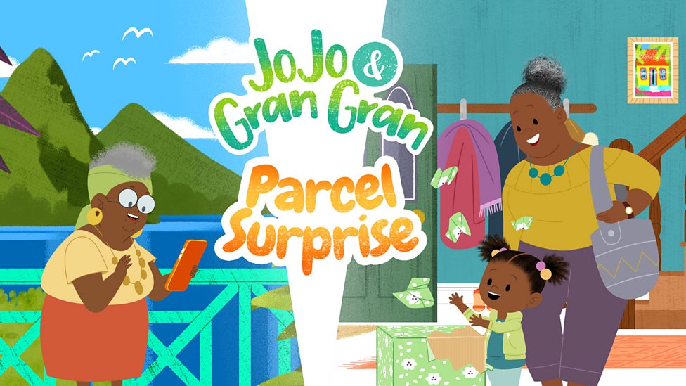 JoJo and Gran Gran Parcel Surprise game card for PTI