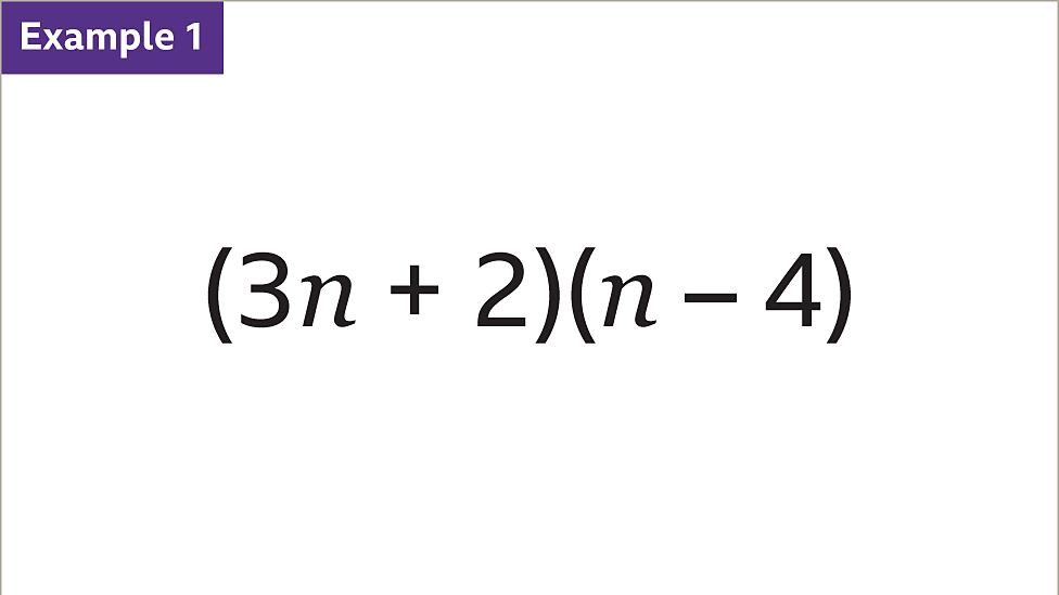 Multiplying brackets KS3 Maths BBC Bitesize