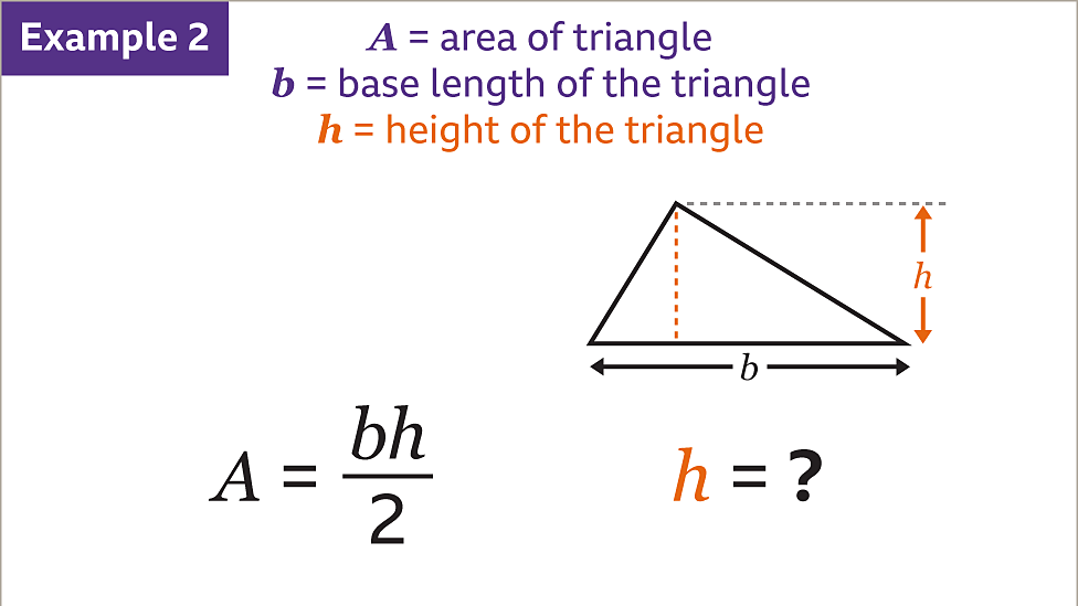 Changing the subject of a formula - KS3 Maths - BBC Bitesize - BBC Bitesize