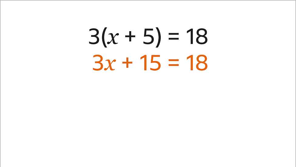 Solve equations with brackets - KS3 Maths - BBC Bitesize