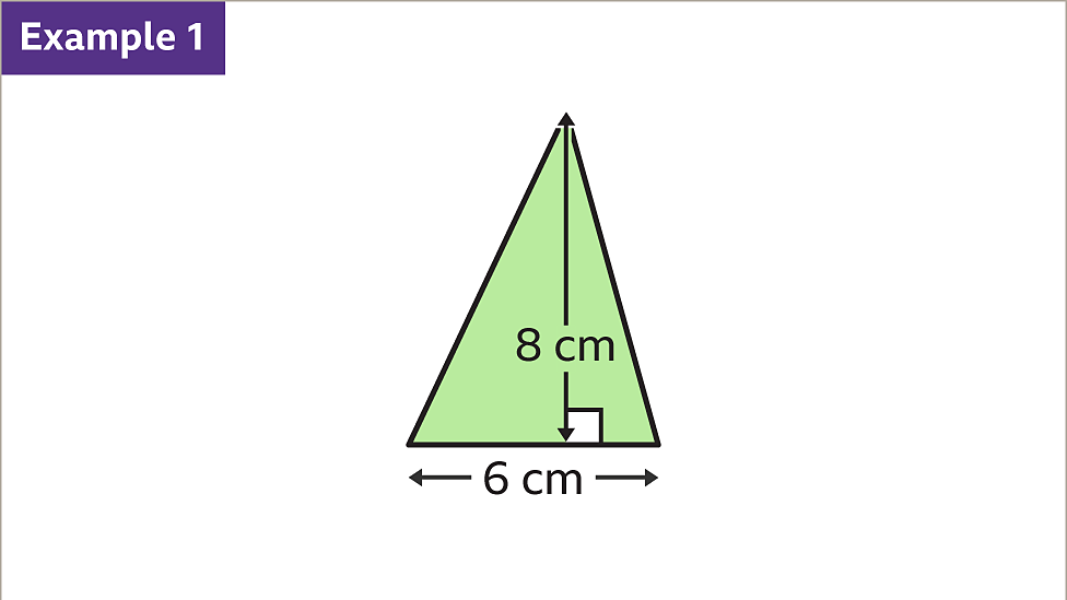 Area of triangles KS3 Maths BBC Bitesize